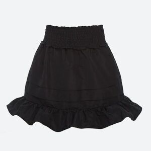 SEA - DIANA TAFFETA SKIRT IN BLACK